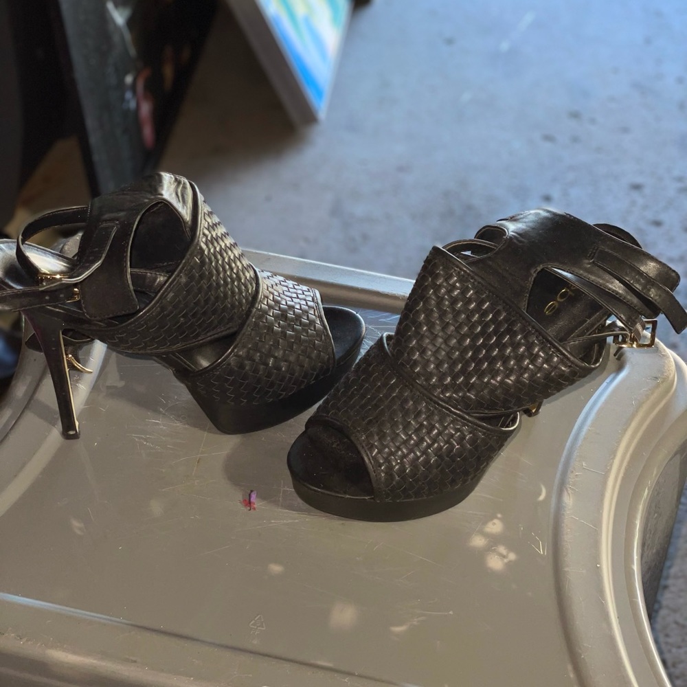 Bebe high heel leather